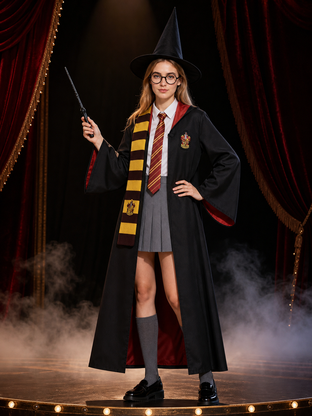 8-Piece Wizard Robe Costume for Carnival and Halloween Costumes detail 3