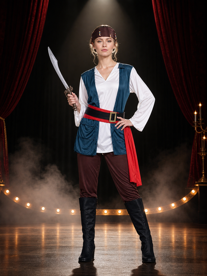 Scandinavian Layered Pirate Costume for Halloween Costumes detail 3