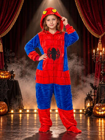 Insulated Hooded Zip-Up Pajama Jumpsuit