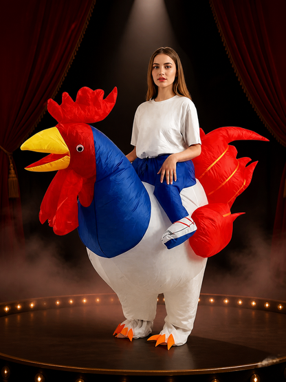 Adult Rooster Inflatable Costume for Halloween Party Costumes detail 3
