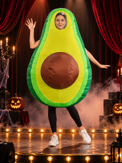 Inflatable Avocado Costume Green with Fan