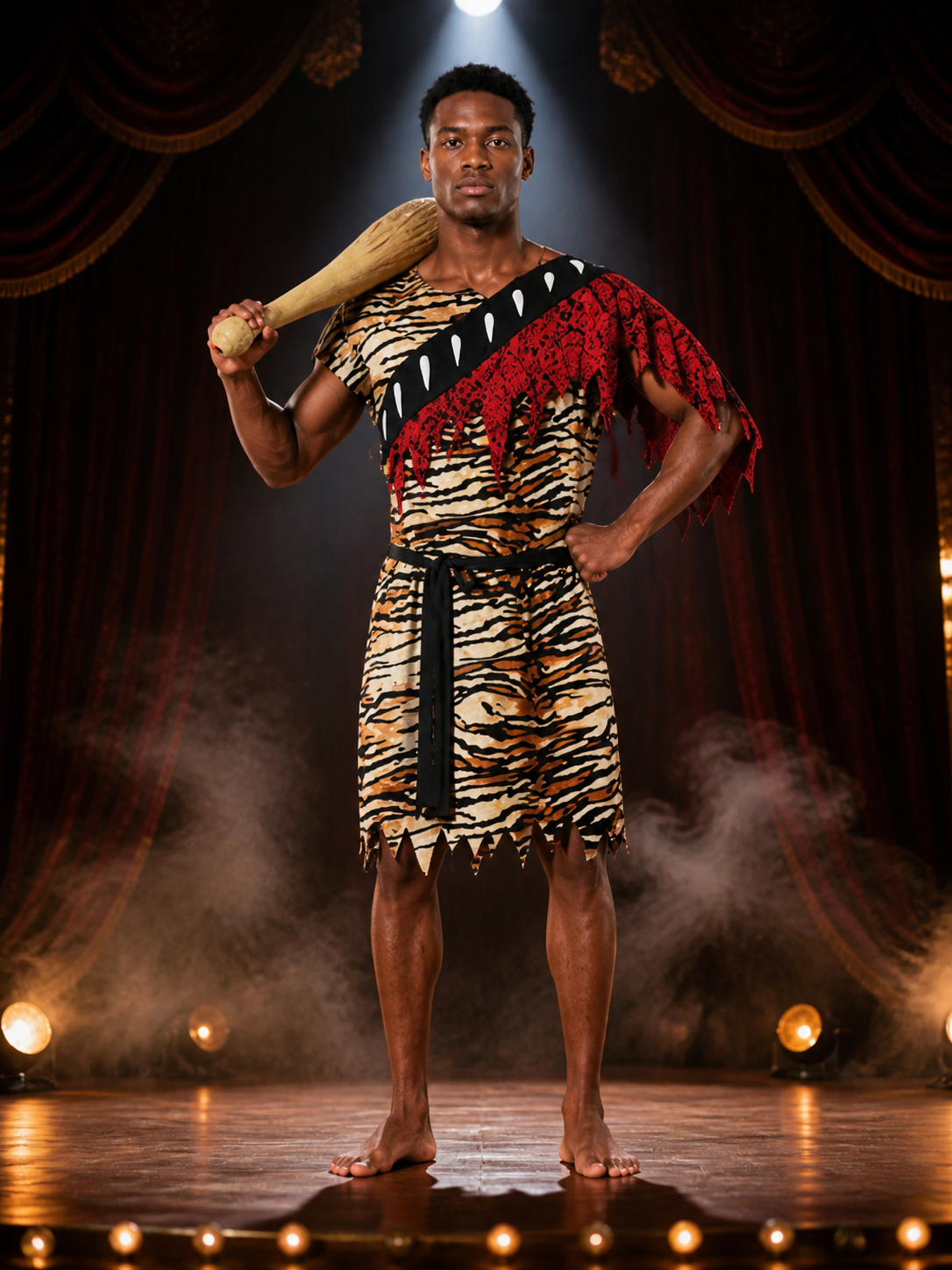 Tiger-Print Chief Jumpsuit Costume for Cosplay Costumes detail 3