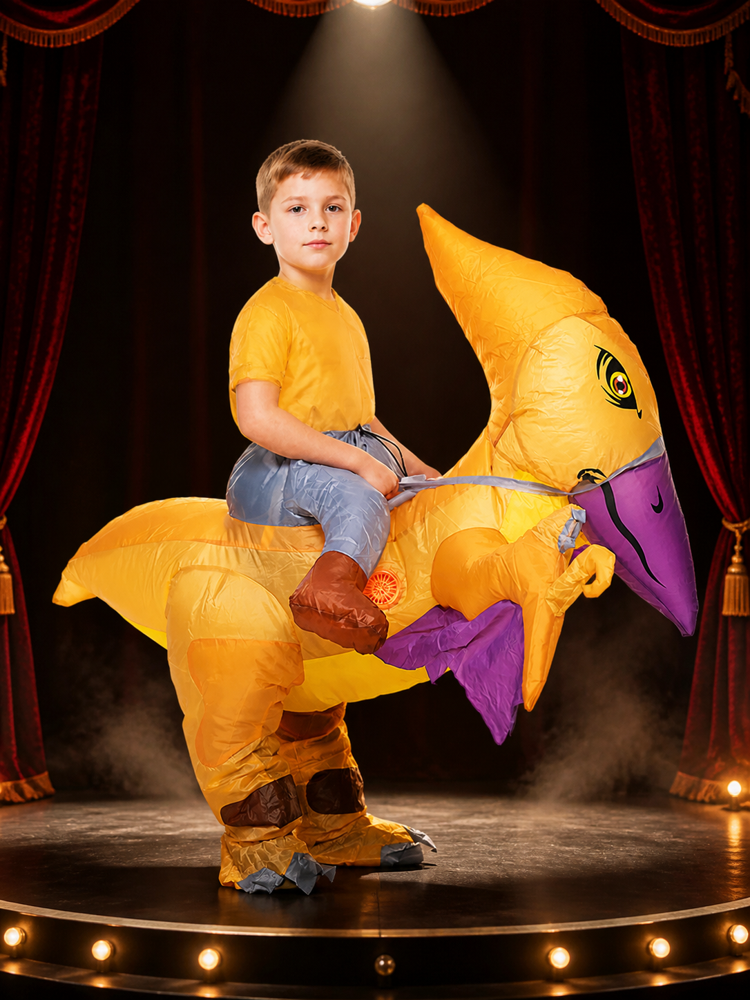 Inflatable Pterodactyl Costume With Wings, Tail & Claws - Funny Halloween Party Costumes detail 3