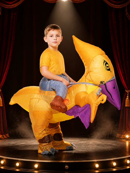 Inflatable Pterodactyl Costume With Wings, Tail & Claws - Funny Halloween Party Costumes detail 3
