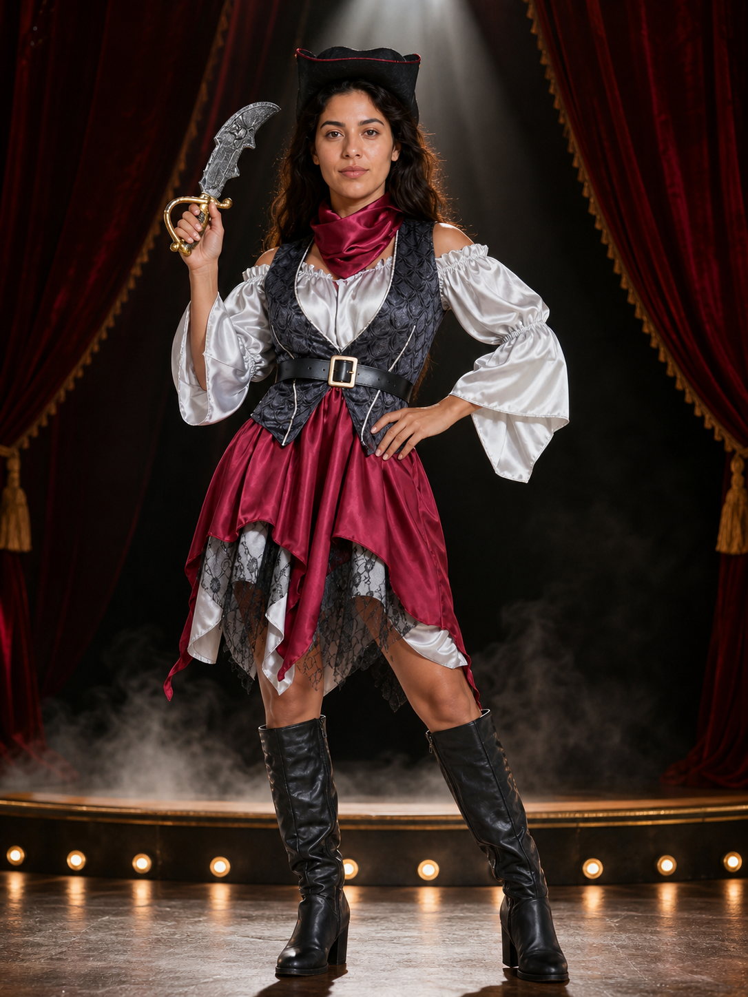Pirate Costume for Role-Playing, Halloween, and Carnival Costumes detail 3