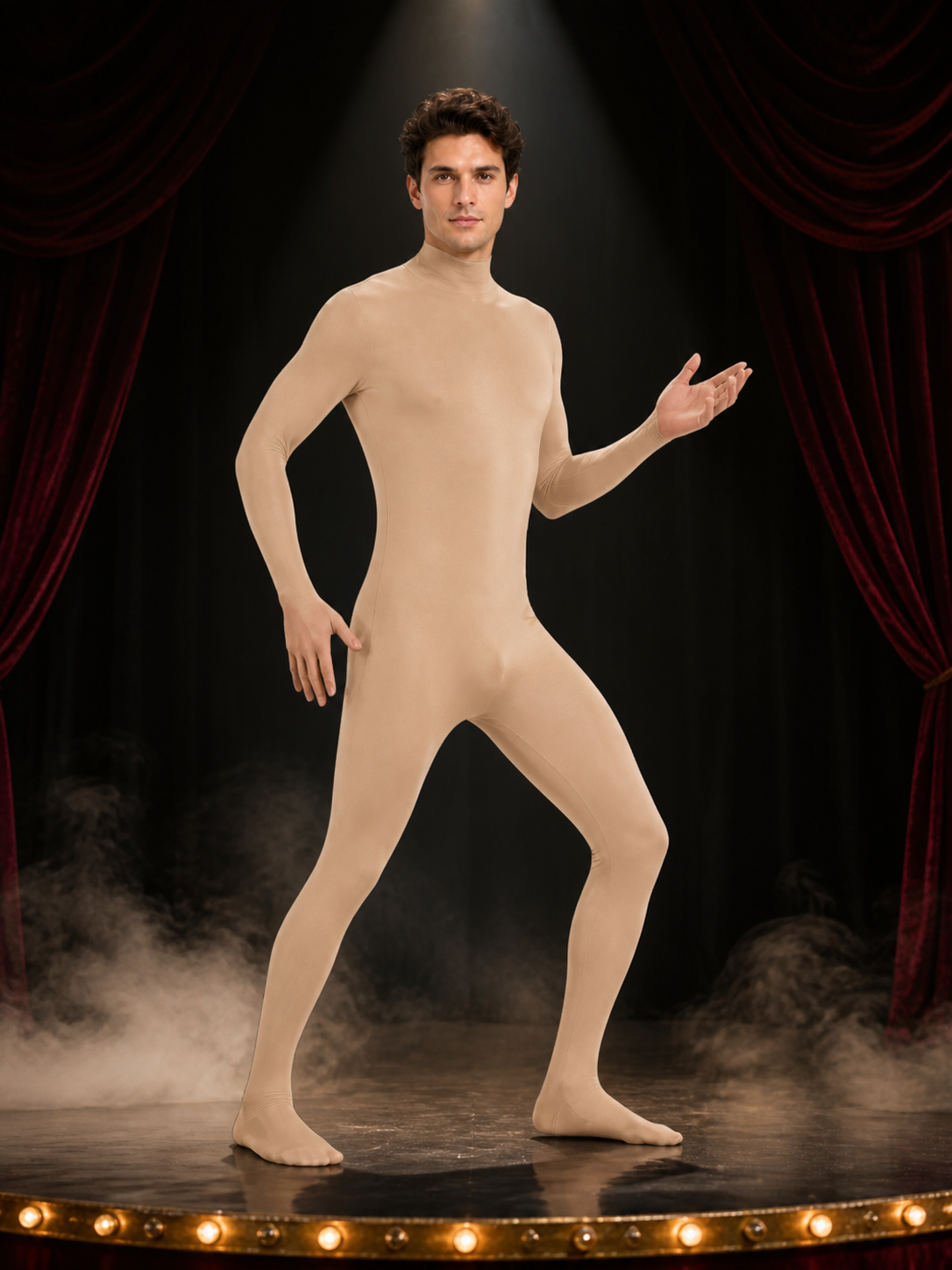 Skin Tight Full Body Suit Costume, Invisible Man Halloween Outfit Costumes detail 3