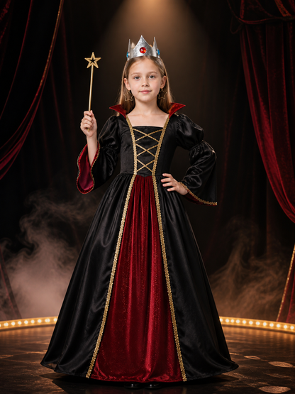 Rosalina Princess Accessory Set with Crown, Star Earrings and Magic Wand on-model stage scene view