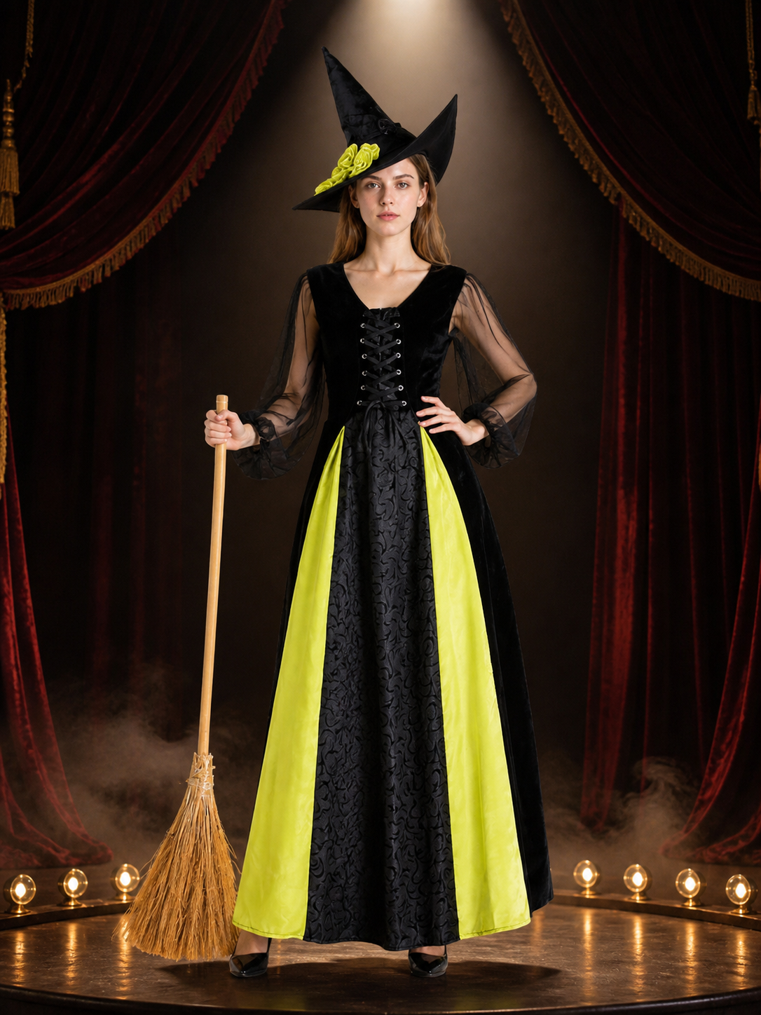 Night Angel Witch Costume for Halloween Costumes detail 3