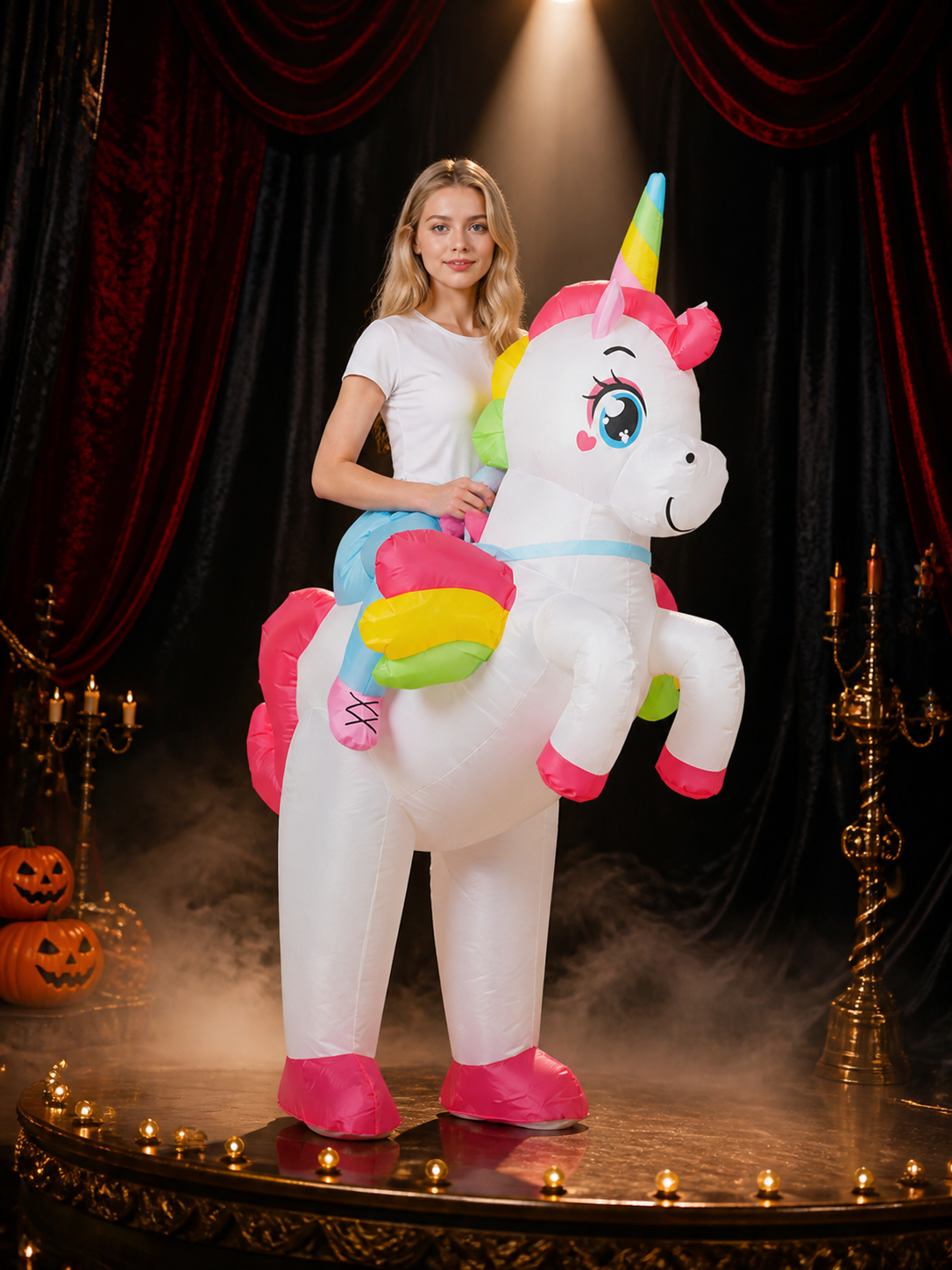Inflatable Alien Shark Dinosaur Costume, Full Body Funny Halloween Party Outfit Costumes detail 3