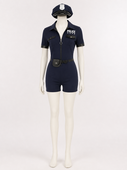 Women's Police Officer Costume for Carnival Cosplay Costumes detail 3