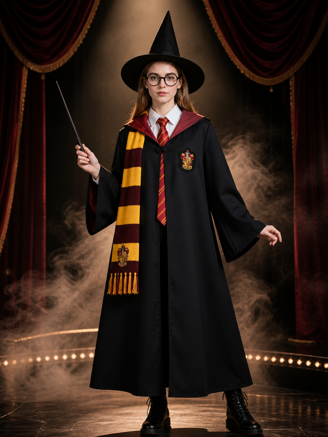 Harry Potter Gryffindor Robe for Cosplay and Halloween Costumes detail 3