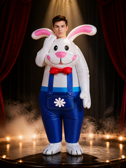 Easter Inflatable Bunny Costume, Cartoon Rabbit Suit For Cosplay Party Costumes detail 3