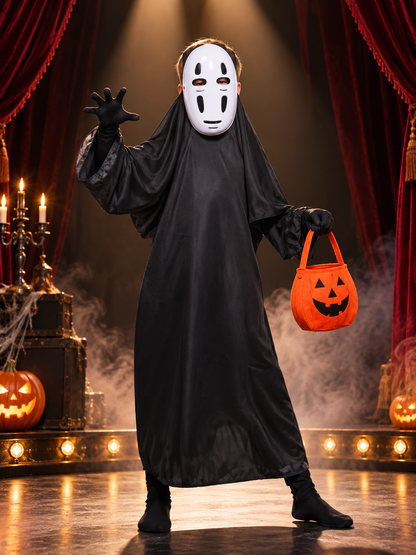 Kids' costume: robe, mask, gloves, bag