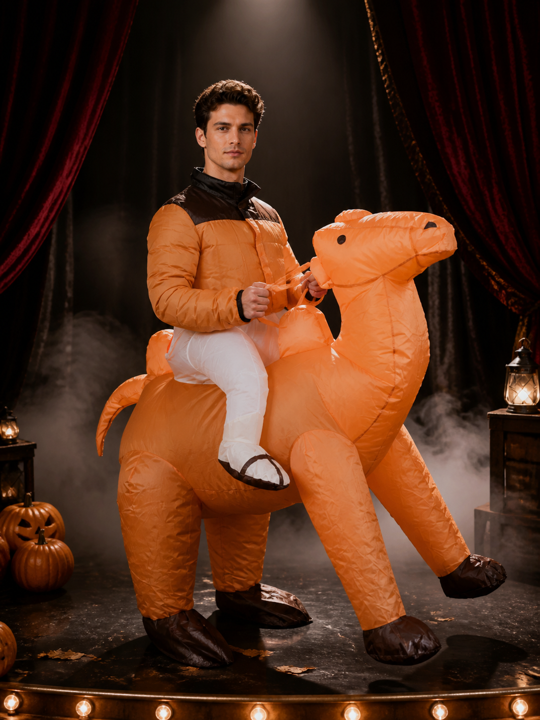 Ride-On Inflatable Camel Costume Jumpsuit for Halloween Party Costumes detail 3