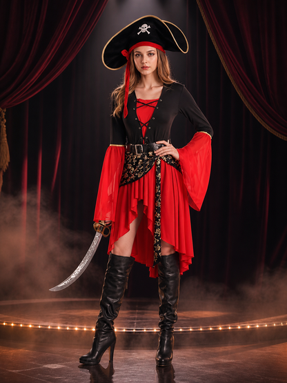 3-Piece Pirate Costume for Halloween Costumes detail 3