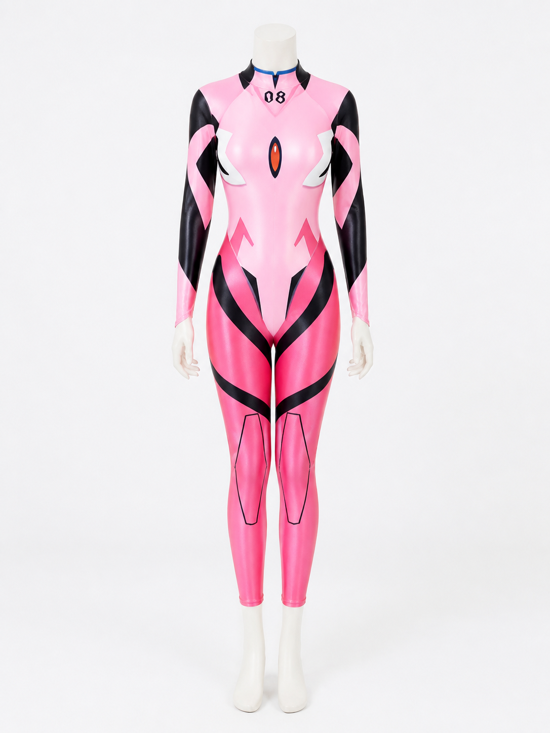 High-Collar Comic-Style Cosplay Jumpsuit Costumes detail 3