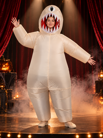 Inflatable One-Eyed Monster Carnival Costume, Beige