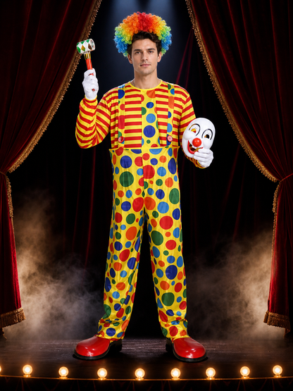 Clown Costume with Hoops and Accessories