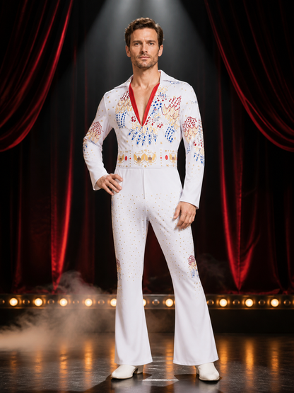 Sequined Elvis-Style Carnival Costume for Parties Costumes detail 3