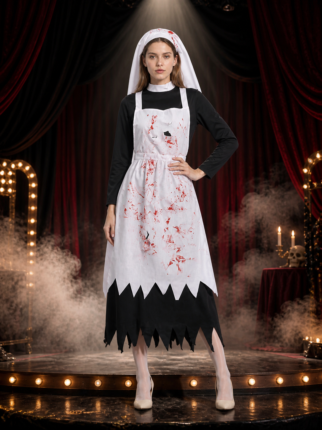 Halloween Costume with Dress and Apron