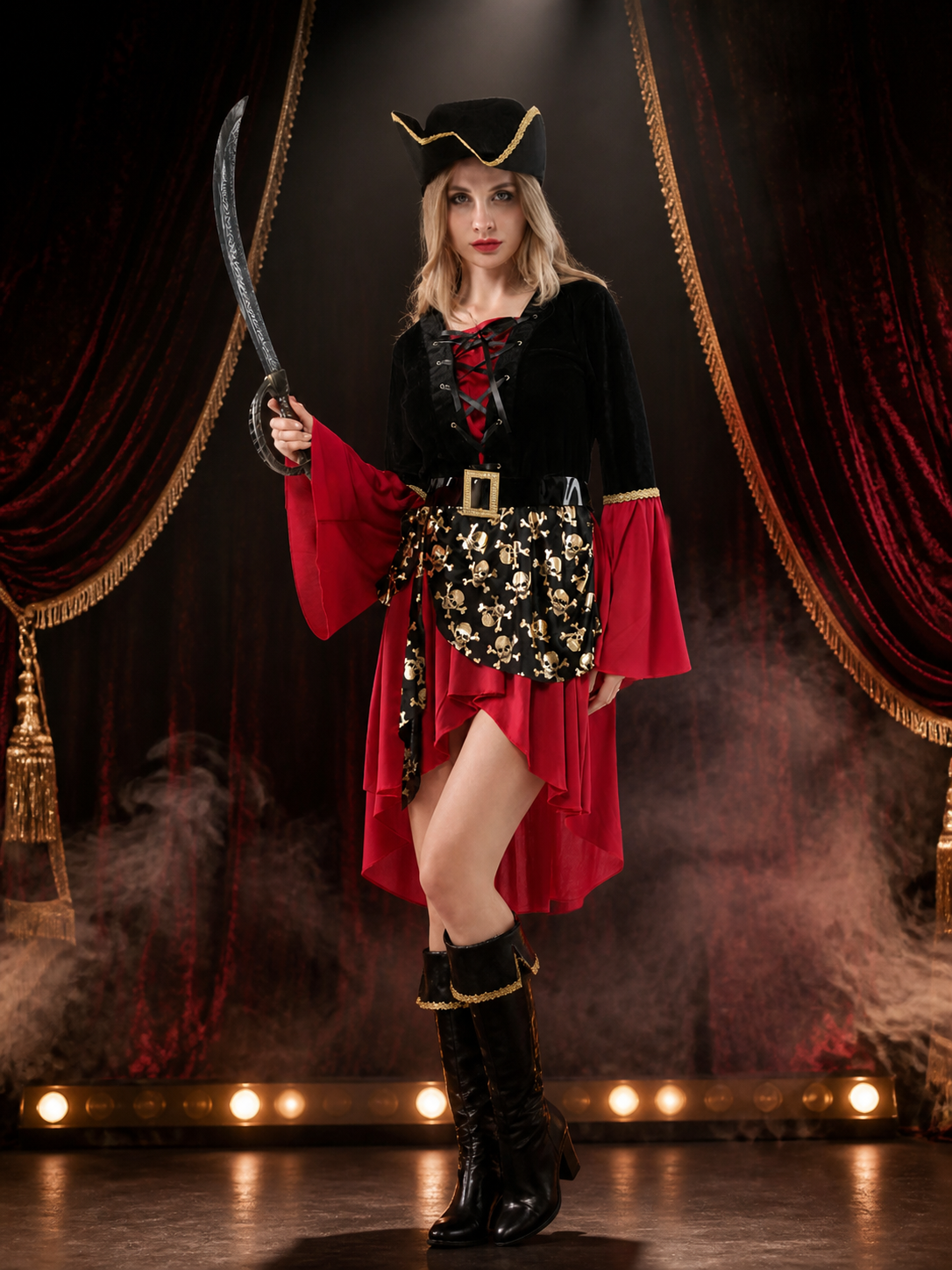 Women's Pirate Costume W-0274 for Cosplay Costumes detail 3