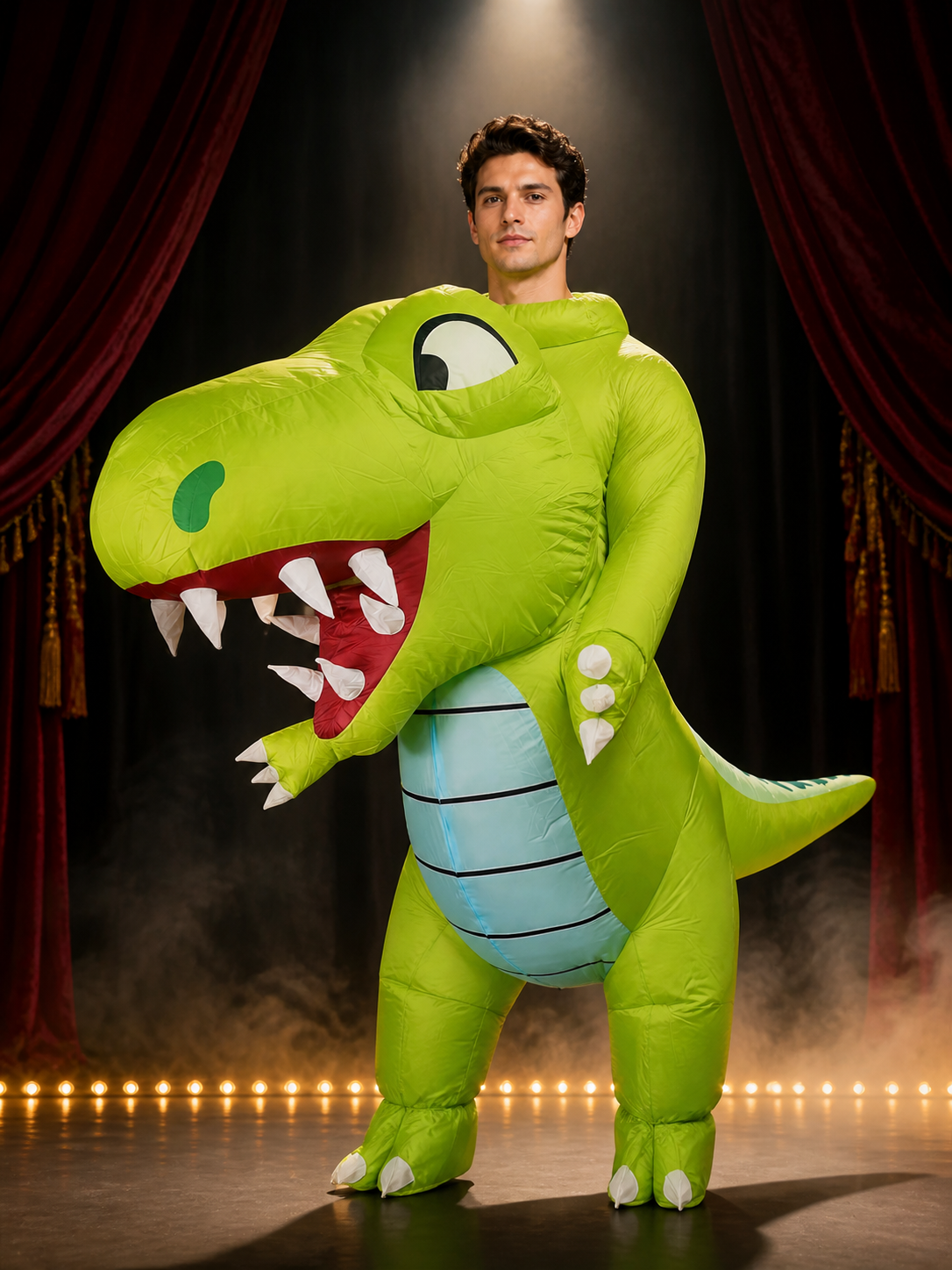 Funny Dinosaur Inflatable Costume for Halloween Christmas Party, Blow Up Suit Costumes detail 3