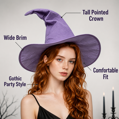 Light Purple Carnival Witch Hat