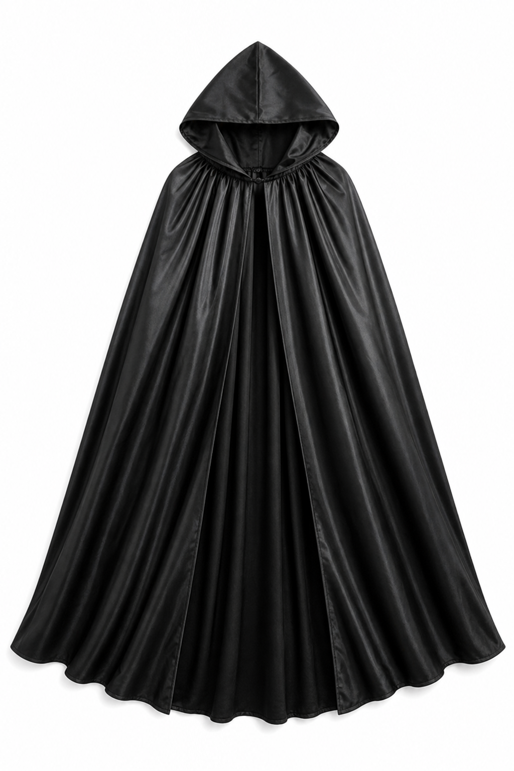 Black Hooded Halloween Costume Cloak