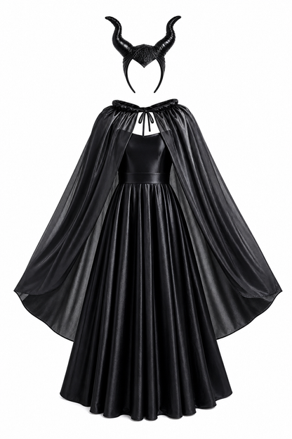 Carnival Costume Set: Horns and Cape