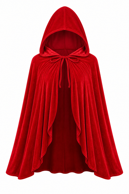 Red Hooded Cloak for Cosplay