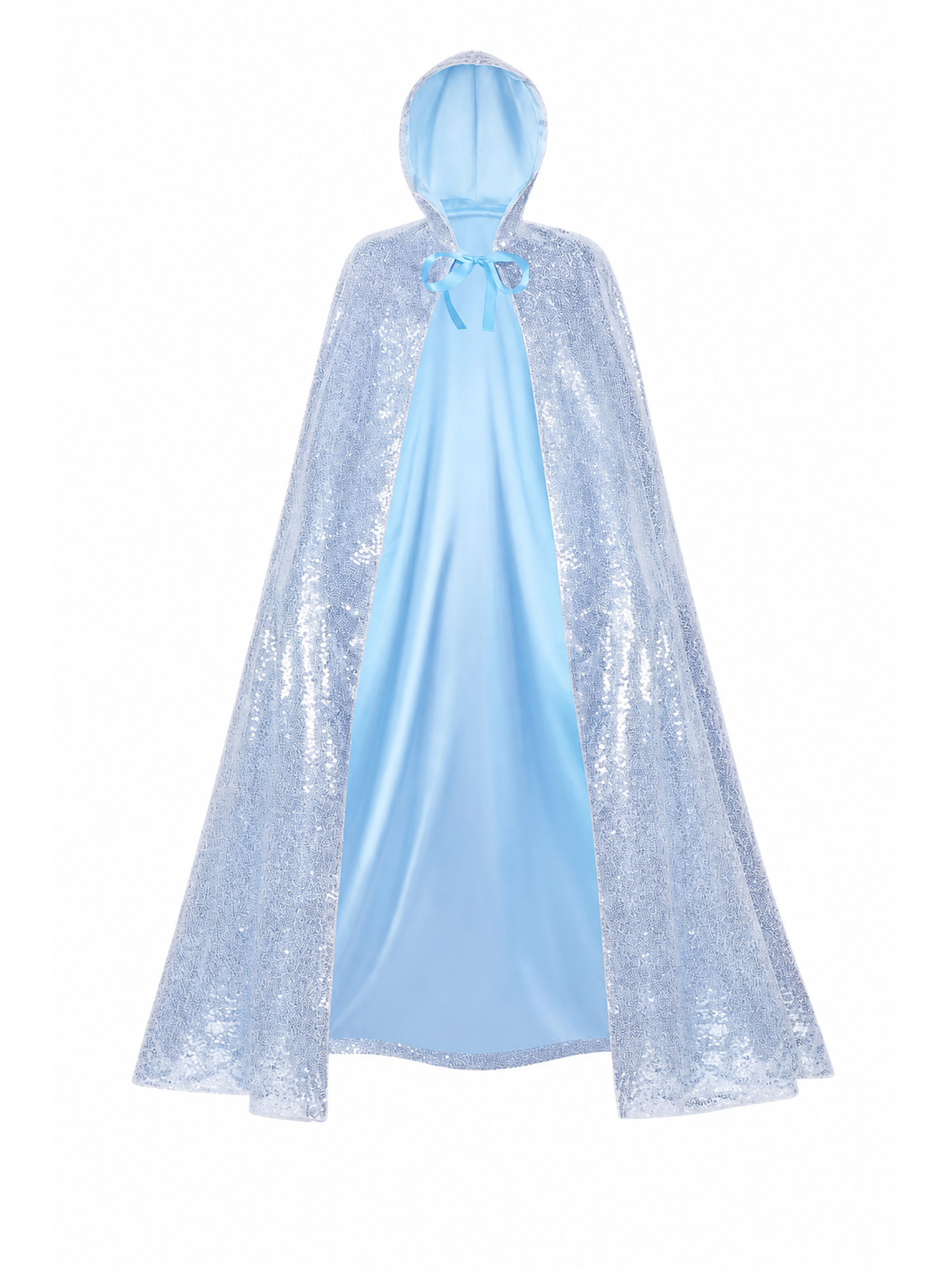 Silver Sparkly Cape for Carnival and Parties