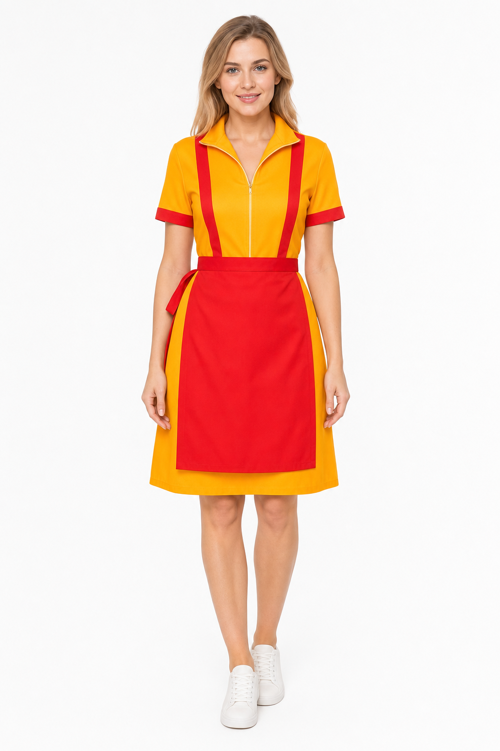 Carnival Waitress Costume with Apron for Halloween