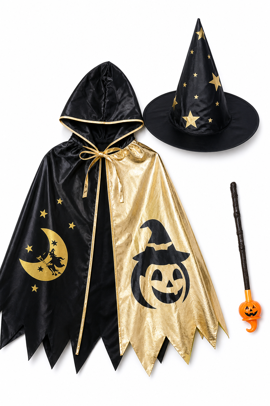 Halloween Wizard Costume with Cape