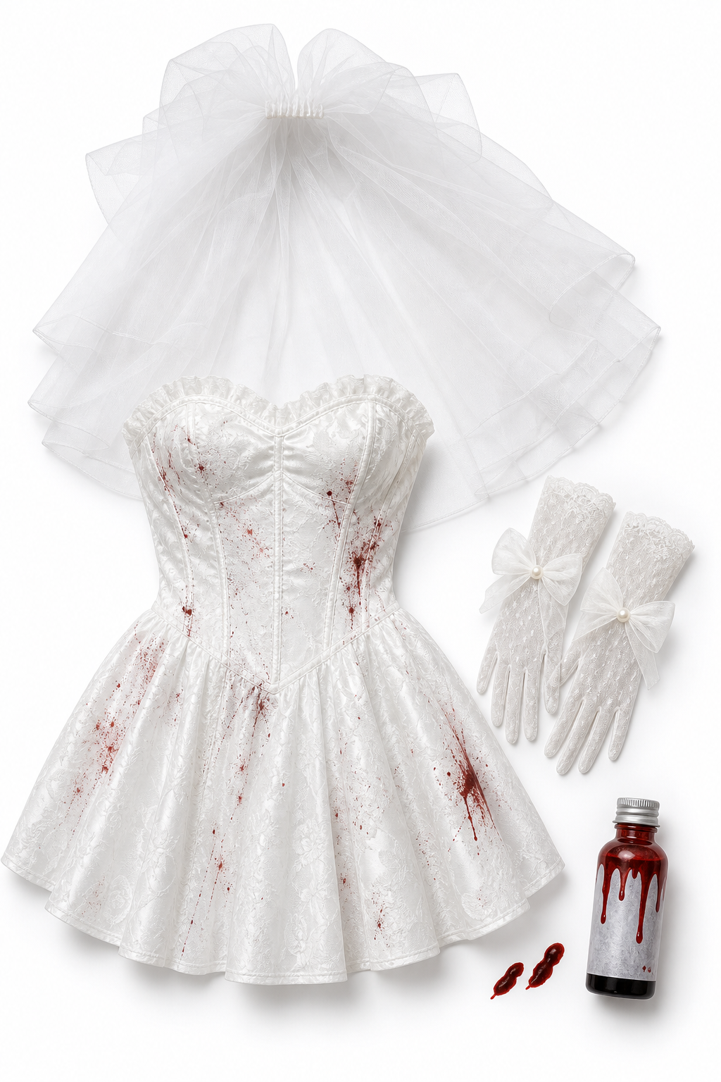 Zombie Bride Costume for Halloween and Masquerade