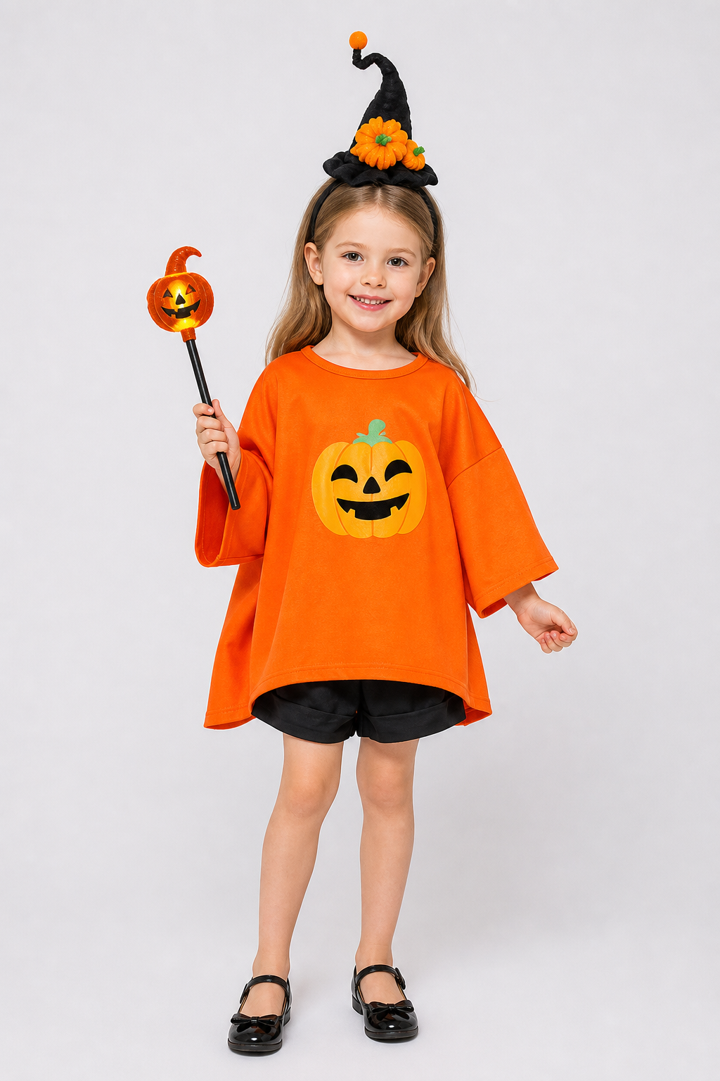 Children's Halloween Pumpkin Costume Set