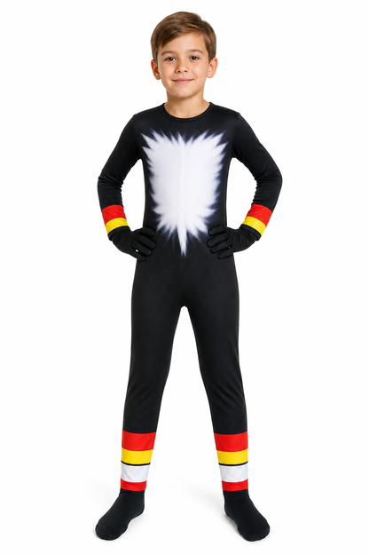 Kids' Black Cosplay Carnival Costume for Halloween