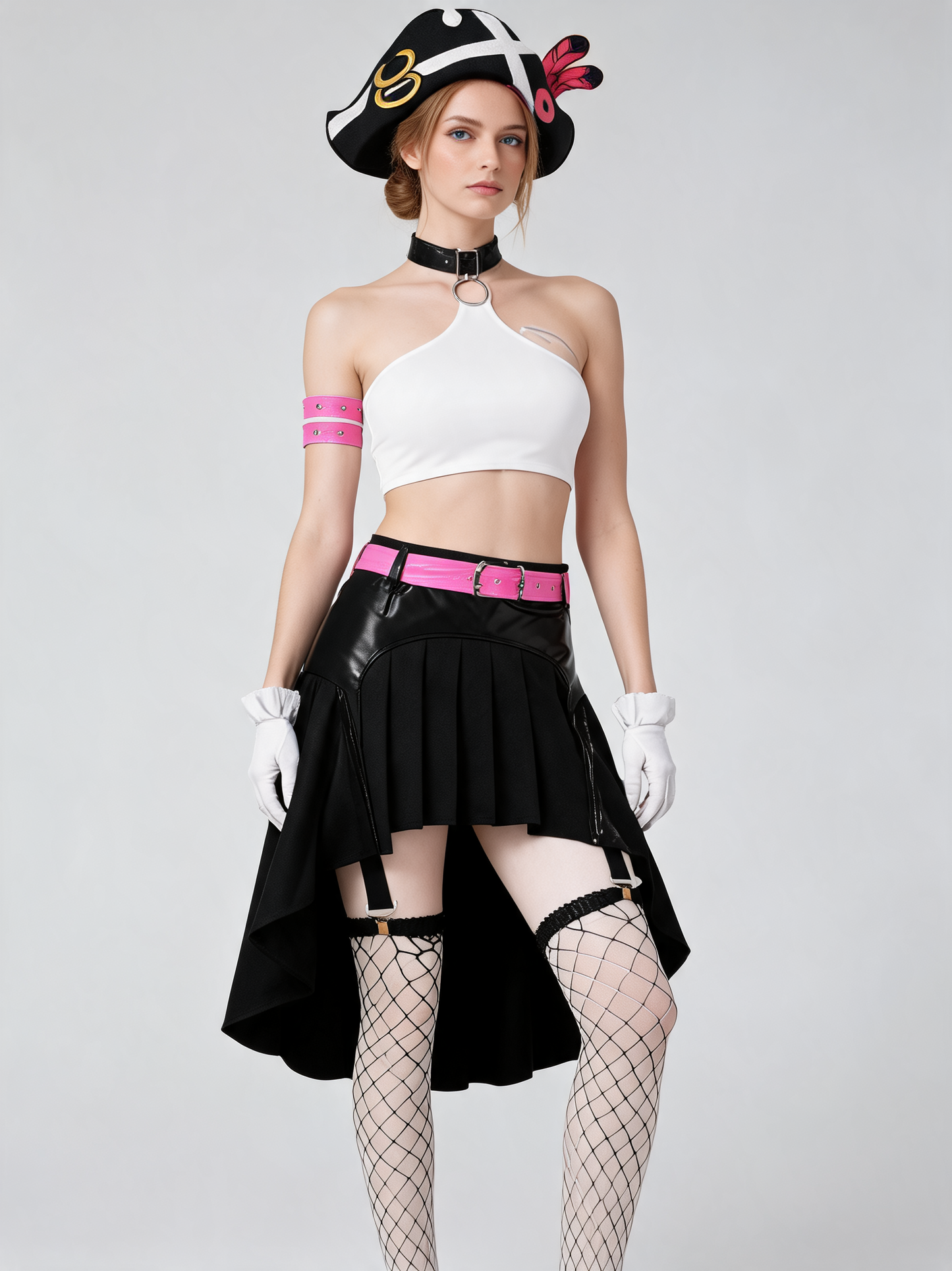 Black cosplay costume set for Halloween