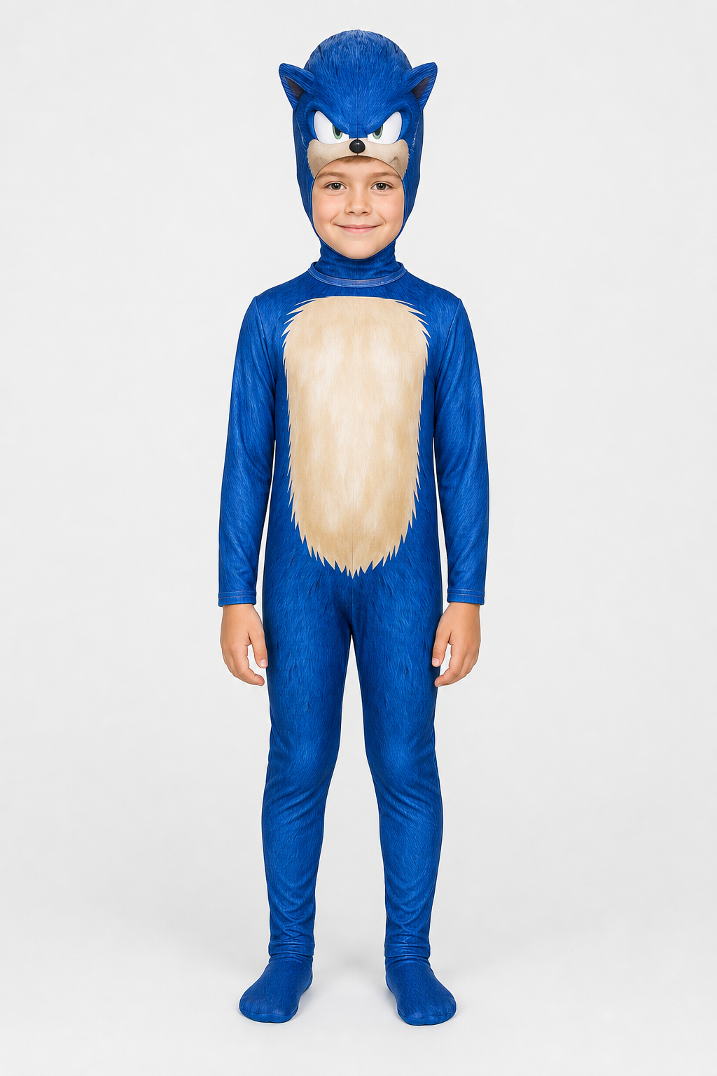 Blue Hedgehog Hooded Halloween Costume