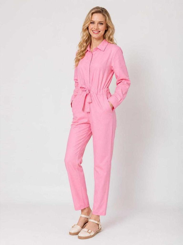 Pink Halloween Carnival Jumpsuit with Belt