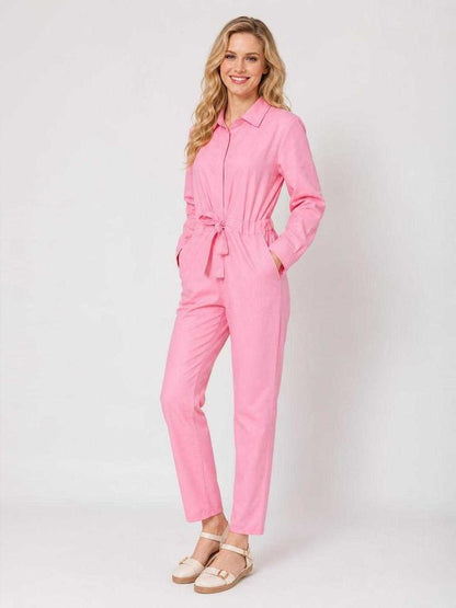 Pink Halloween Carnival Jumpsuit with Belt