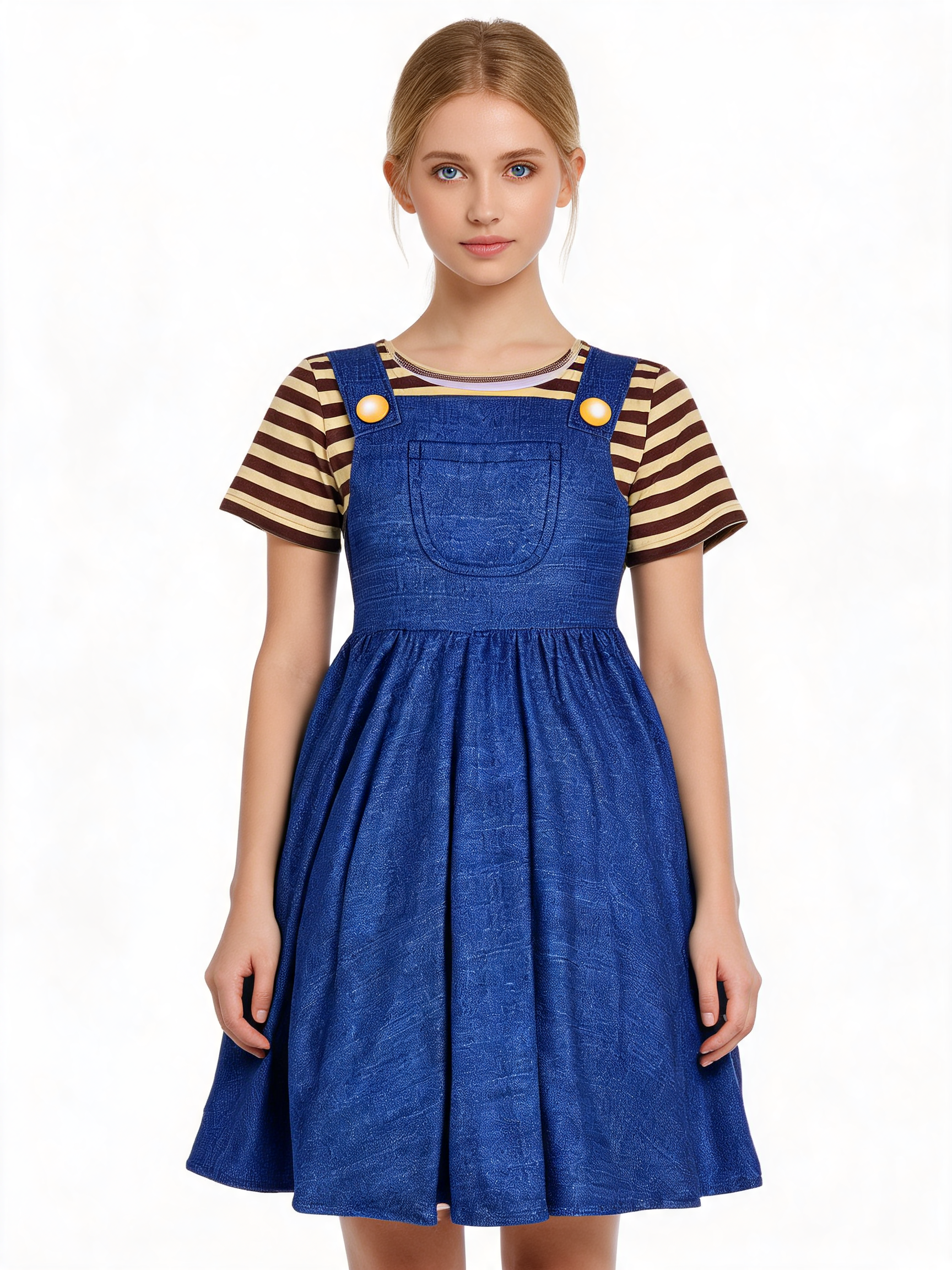Yellow Minion-Style Carnival Dress for Party