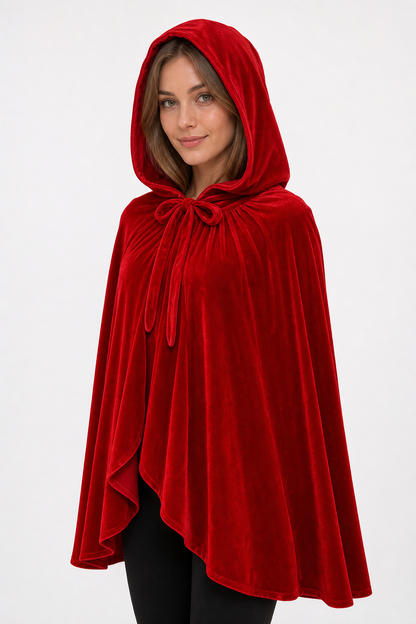 Red Hooded Cloak for Cosplay