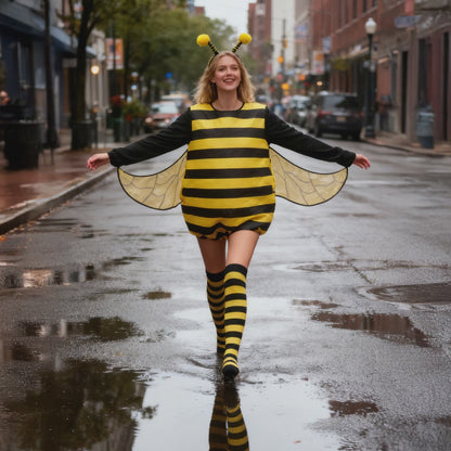 HOMELEX Bumble Bee Costume for Women Funny Animal Halloween Adult Costumes