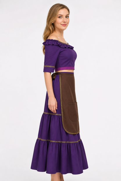 Women's Halloween Cosplay Costume Set side view 3