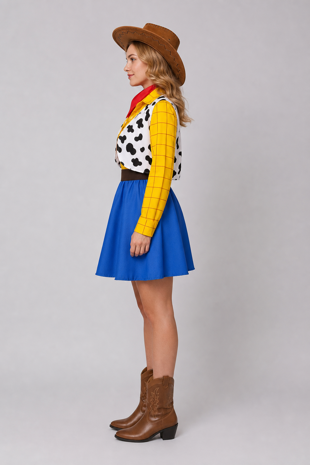 Woody and Jessie Cowboy Cosplay Costume for Halloween side view 2