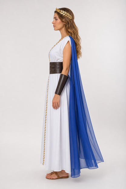 Ancient Greece Carnival Costume with Cape and Wreath