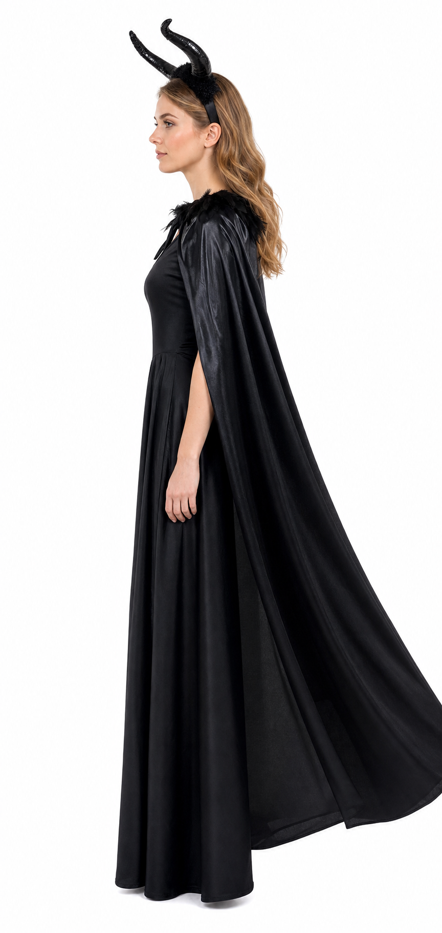 Carnival Costume Set: Horns and Cape