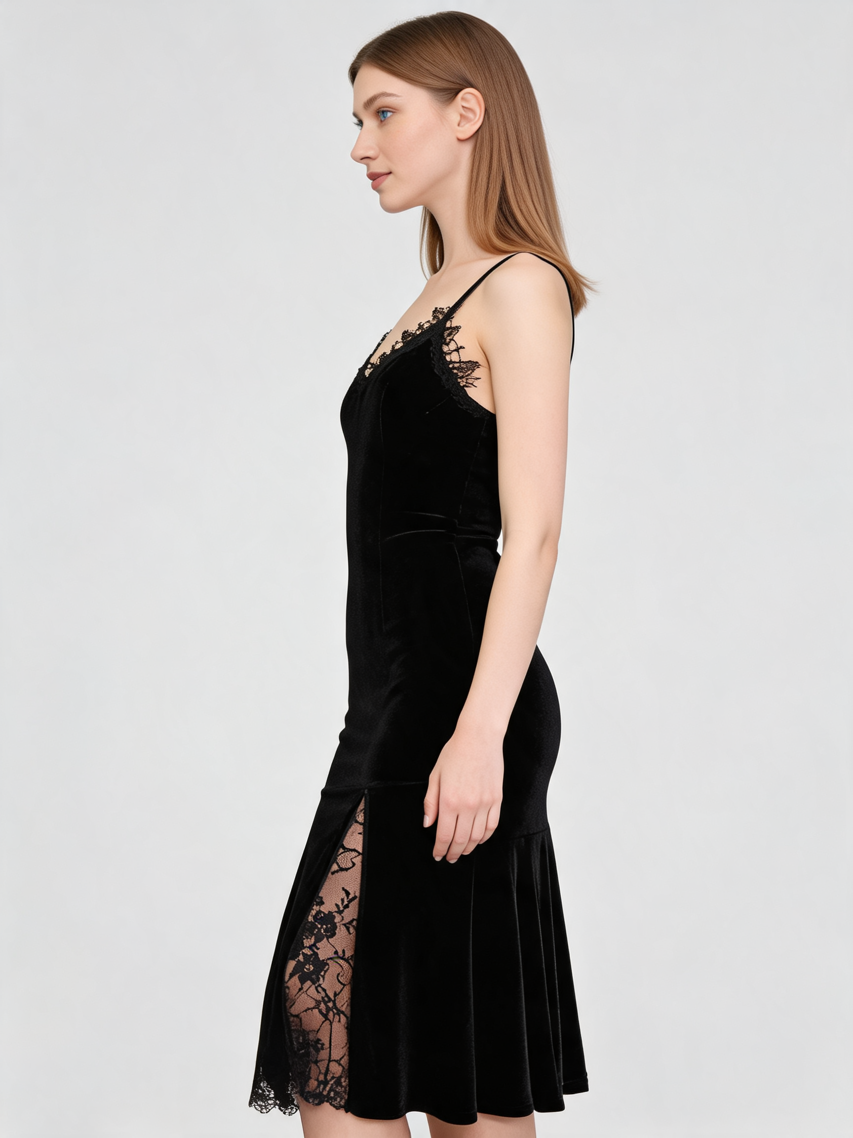 Black Gothic Witch Dress for Carnival