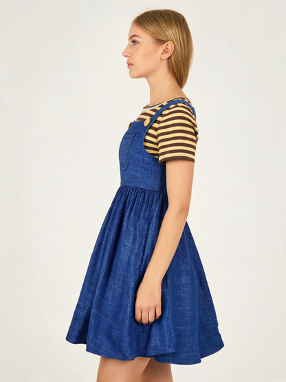 Yellow Minion-Style Carnival Dress for Party