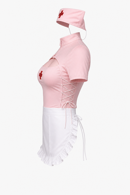Black Nurse Costume for Halloween Masquerade